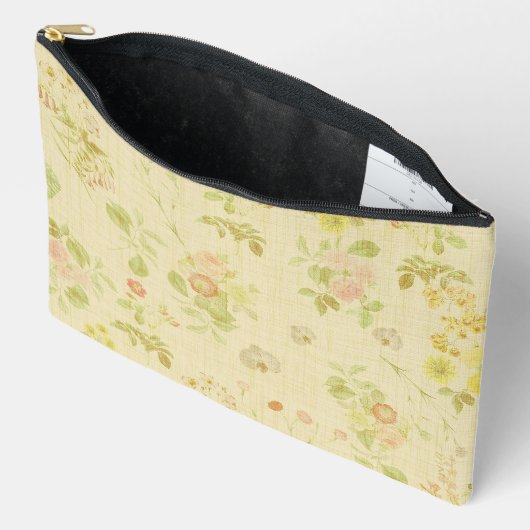 South of France Print Cosmetic Bag Etui (Open)