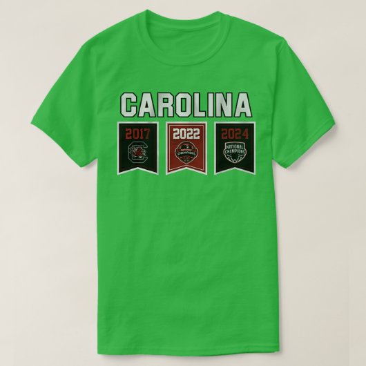 South Olina Womens Basketbal 2024 Kampioenschap BA T-shirt (Design voorkant)