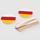 South Ossetia Flag Handwaaier (Niet-gemonteerd)