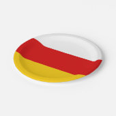 South Ossetia Flag Papieren Bordje (Gekanteld)