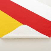 South Ossetia Flag Sherpa Deken (3/4)
