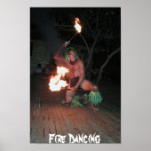 South Pacific Fire Dancer Poster (Voorkant)