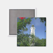 South Pacific, Frans Polynesië, Tahiti. Hibiscus 2 Magneet (Voorkant / Achterkant)