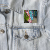 South Pacific, French Polynesia, Society Vierkante Button 5,1 Cm (In situ)