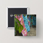 South Pacific, French Polynesia, Society Vierkante Button 5,1 Cm (Voorkant /achterkant)