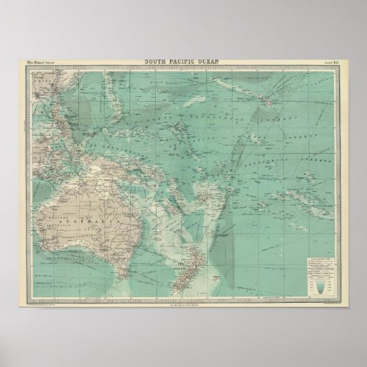 South Pacific Ocean Poster (Voorkant)