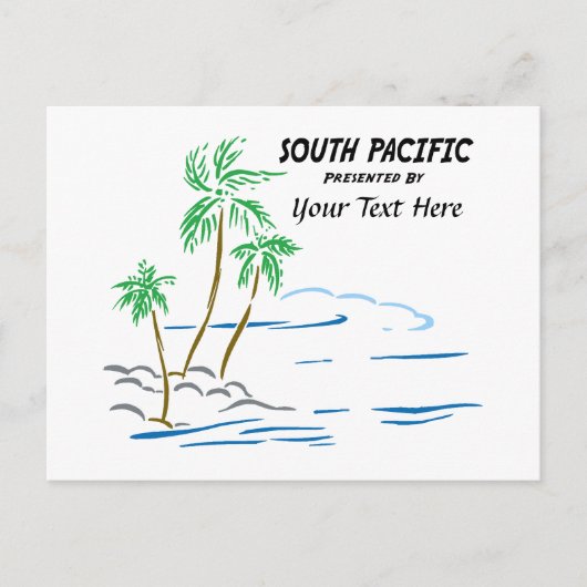 South Pacific, The Musical Briefkaart (Voorkant)