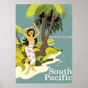 South Pacific vintage-poster Poster