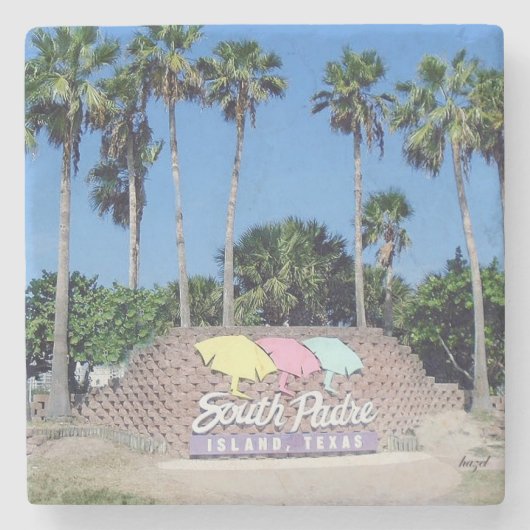 South Padre Island, Gifts, Beach Stenen Onderzetter (Voorkant)
