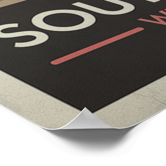 South Padre Island - Retro Coastal Poster (Hoek)