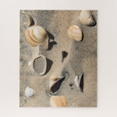 South Padre Island, schelpen en zand Legpuzzel (Verticaal)