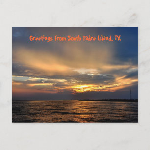 South Padre Island, Sunset, Briefkaart