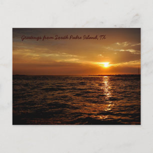 South Padre Island sunset briefkaart