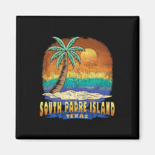 South Padre Island Texaanse Vintage in nood Souven Magneet