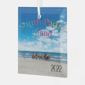 South Padre Island, Texas, Glas Ornament (Voorkant links)