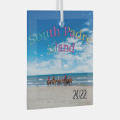 South Padre Island, Texas, Glas Ornament (Voorkant Rechts)