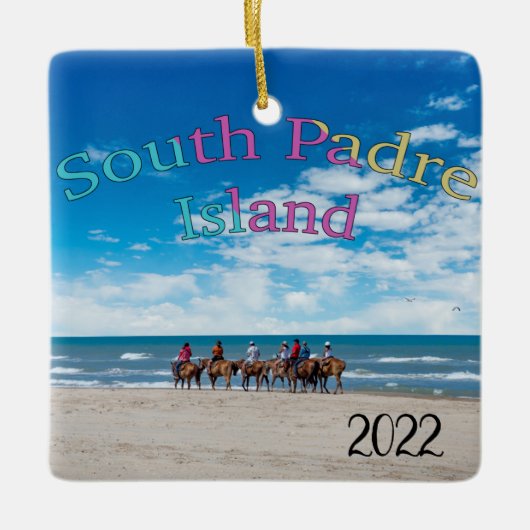 South Padre Island, Texas, Keramisch Ornament (Voorkant)
