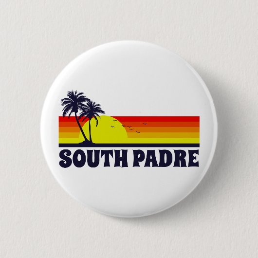 South Padre Island Texas Ronde Button 5,7 Cm (Voorkant)