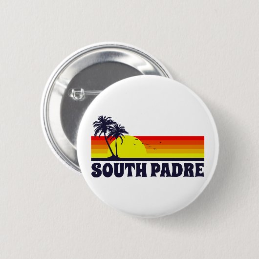 South Padre Island Texas Ronde Button 5,7 Cm (Voorkant /achterkant)