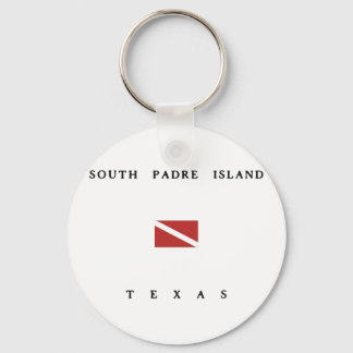 South Padre Island Texas Scuba Dive Flag Sleutelhanger