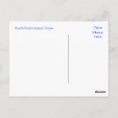 South Padre Island Texas Sunrise Post Card Briefkaart (Achterkant)