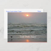 South Padre Island Texas Sunrise Post Card Briefkaart (Voorkant / Achterkant)