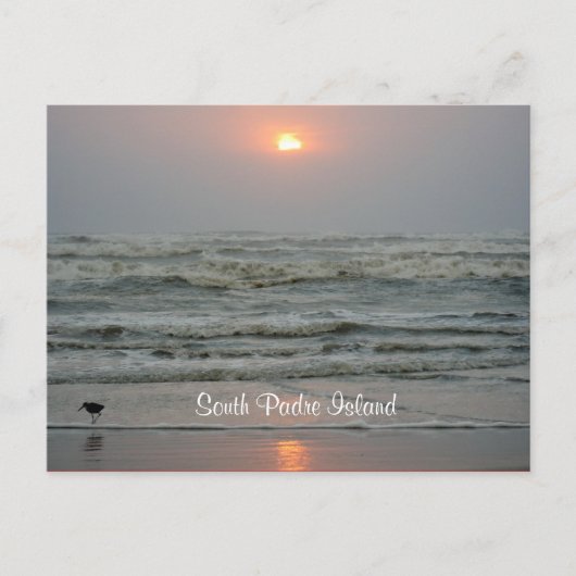 South Padre Island Texas Sunrise Post Card Briefkaart (Voorkant)