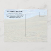 South Pass, Wyoming, National Historic Trails Briefkaart (Achterkant)