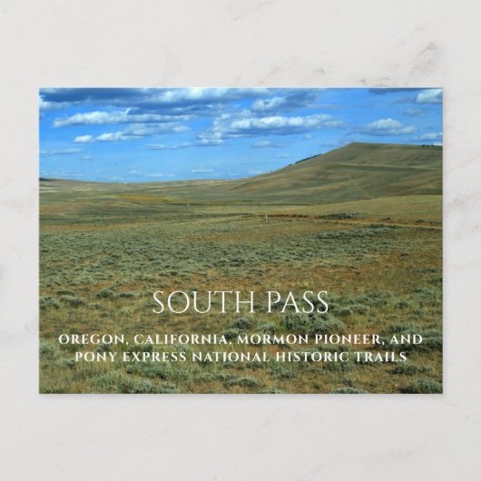 South Pass, Wyoming, National Historic Trails Briefkaart (Voorkant)