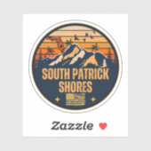 South Patrick Shores, Florida Sticker (Vel)
