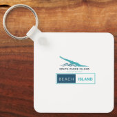 south pedre island beach island sleutelhanger (Voorkant)