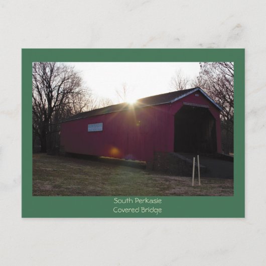 South Perkasie Covered Bridge Briefkaart (Voorkant)