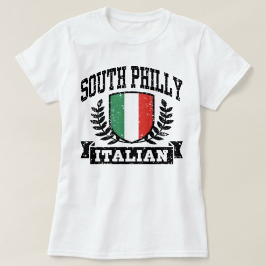South Philly Italiaans T-shirt (Design voorkant)