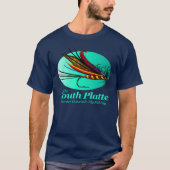 South Platte River (fly) T-shirt (Voorkant)