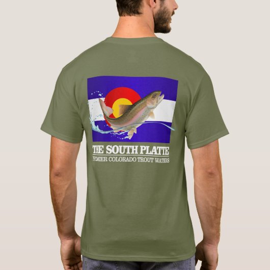 South Platte River (Premier Trout Waters) T-shirt (Achterkant)