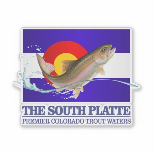 South Platte River (PTW) Sticker (Voorkant)