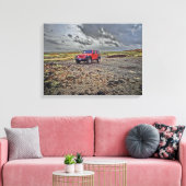 South Point Hawaii jeep avontuur canvas kunst (Insitu (Woonkamer))