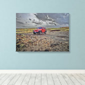 South Point Hawaii jeep avontuur canvas kunst (Insitu (Houten vloer))