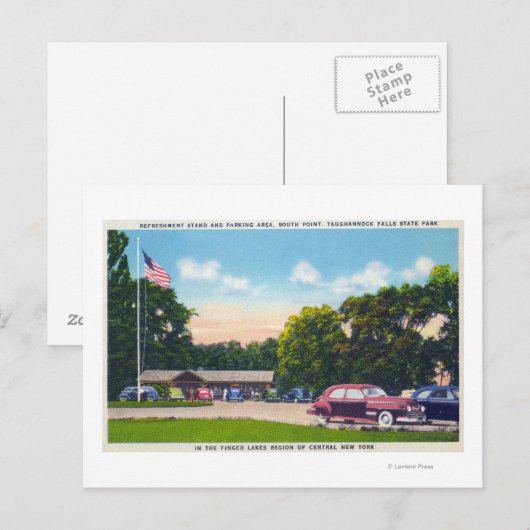 South Point Parking Area Scene Briefkaart (Voorkant / Achterkant)