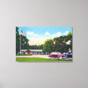 South Point Parking Area Scene Canvas Afdruk