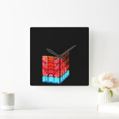 ~South Pointe Tower~ ZUID POINTE TOWER, AANGEPAST Vierkante Klok (Huis)