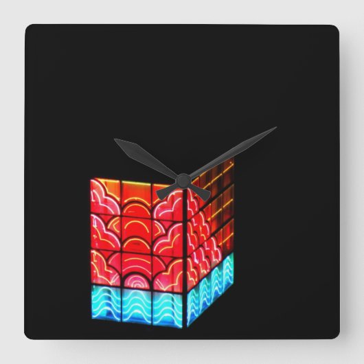 ~South Pointe Tower~ ZUID POINTE TOWER, AANGEPAST Vierkante Klok (Voorkant)