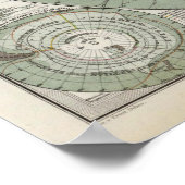 South Polar Region Map Poster (Hoek)