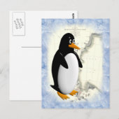 South Pole Penguin Briefkaart (Voorkant / Achterkant)