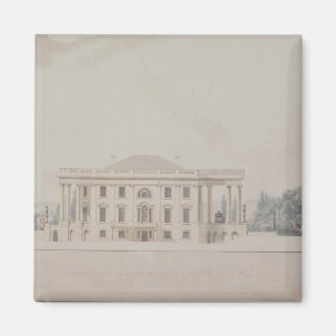 South Portico van het Huis van de President, 1807 Magneet