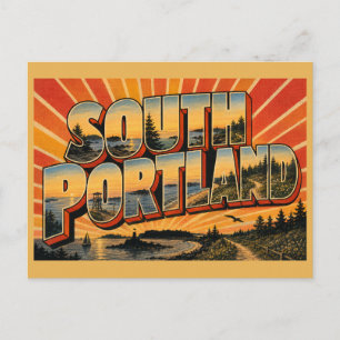 South Portland Maine Casco Bay Beach Greenbelt Kun Briefkaart