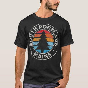 South Portland Maine ME grafische retro 70's T-shirt