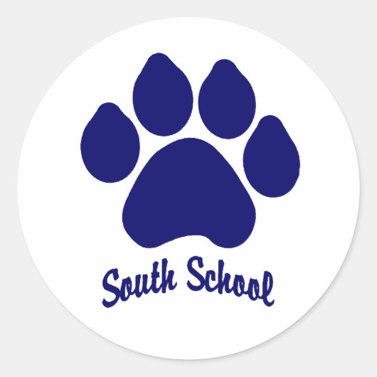 South School Paw Sticker (Voorkant)