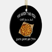South Shore Bar Pizza Wooden Box Sign. Keramisch Ornament (Rechts)