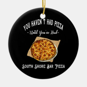 South Shore Bar Pizza Wooden Box Sign. Keramisch Ornament